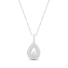 Thumbnail Image 0 of Diamond Teardrop Necklace 1/20 ct tw Round-cut Sterling Silver 18"