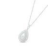 Thumbnail Image 1 of Diamond Teardrop Necklace 1/20 ct tw Round-cut Sterling Silver 18"