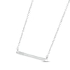 Thumbnail Image 1 of Diamond Three-Stone Bar Necklace Sterling Silver 18"