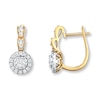 Thumbnail Image 0 of Diamond Earrings 5/8 ct tw Round-cut 14K Two-Tone Gold