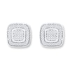 Thumbnail Image 0 of Diamond Earrings 1/6 Carat tw Sterling Silver