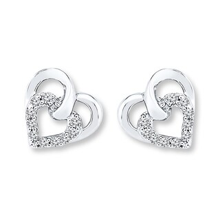 Heart earrings kay jewelers Clearance