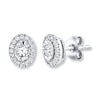 Thumbnail Image 1 of Diamond Earrings 1/4 ct tw Round-cut 10K White Gold