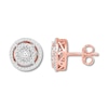 Thumbnail Image 0 of Diamond Circle Earrings 1/4 Carat tw 10K Rose Gold