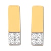 Thumbnail Image 0 of Diamond Bar Earrings 1/10 ct tw Round-cut 10K Yellow Gold