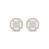 Thumbnail Image 1 of Diamond Earrings 1/2 ct tw Round-cut 10K Two-Tone Gold