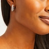 Thumbnail Image 2 of Diamond Hoop Earrings 1/4 ct tw Sterling Silver