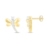 Thumbnail Image 1 of Diamond Dragonfly Earrings 1/15 ct tw 10K Yellow Gold