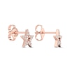 Thumbnail Image 3 of Diamond Star Stud Earrings 10K Rose Gold
