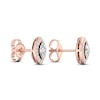 Thumbnail Image 3 of Diamond Earrings 1/3 ct tw Marquise & Round-Cut 10K Rose Gold