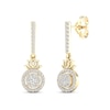 Thumbnail Image 0 of By Women For Women Diamond Lotus Drop Earrings 1/3 ct tw Round-cut 10K Yellow Gold