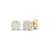 Thumbnail Image 0 of Diamond Halo Stud Earrings 1/2 ct tw Round-Cut 10K Yellow Gold