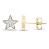 Thumbnail Image 1 of Diamond Star Stud Earrings 1/10 ct tw Round-cut 10K Yellow Gold