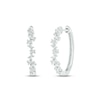 Thumbnail Image 0 of Diamond Hoop Earrings 1/6 ct tw Baguette-cut 10K White Gold
