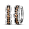 Thumbnail Image 0 of Le Vian Chocolate Waterfall Diamond Hoop Earrings 1 ct tw 14K Vanilla Gold
