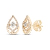 Thumbnail Image 0 of Love Entwined Diamond Stud Earrings 1/4 ct tw Round-cut 10K Yellow Gold