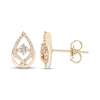 Thumbnail Image 1 of Love Entwined Diamond Stud Earrings 1/4 ct tw Round-cut 10K Yellow Gold