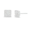 Thumbnail Image 0 of Diamond Stud Earrings 1/2 ct tw Princess & Round-cut 10K White Gold