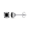 Thumbnail Image 0 of Black & White Diamond Stud Earrings 1 ct tw 10K White Gold