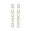 Thumbnail Image 1 of Linked Always Diamond Chain Link Drop Earrings 1/2 ct tw 10K Two-Tone Gold