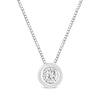 Thumbnail Image 0 of Diamond Necklace 1/20 ct tw Round-cut Sterling Silver 18" (I/I3)