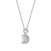 Thumbnail Image 2 of GSI Solitaire Diamond Necklace 1/3 ct tw Round-cut 14K White Gold 18" (I/I1)