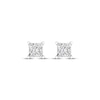 Thumbnail Image 1 of Lab-Created Diamonds by KAY Princess-Cut Solitaire Stud Earrings 3/4 ct tw 14K White Gold (F/SI2)