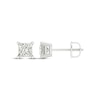 Thumbnail Image 2 of Lab-Created Diamonds by KAY Princess-Cut Solitaire Stud Earrings 3/4 ct tw 14K White Gold (F/SI2)
