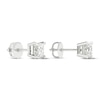 Thumbnail Image 3 of Lab-Created Diamonds by KAY Princess-Cut Solitaire Stud Earrings 3/4 ct tw 14K White Gold (F/SI2)