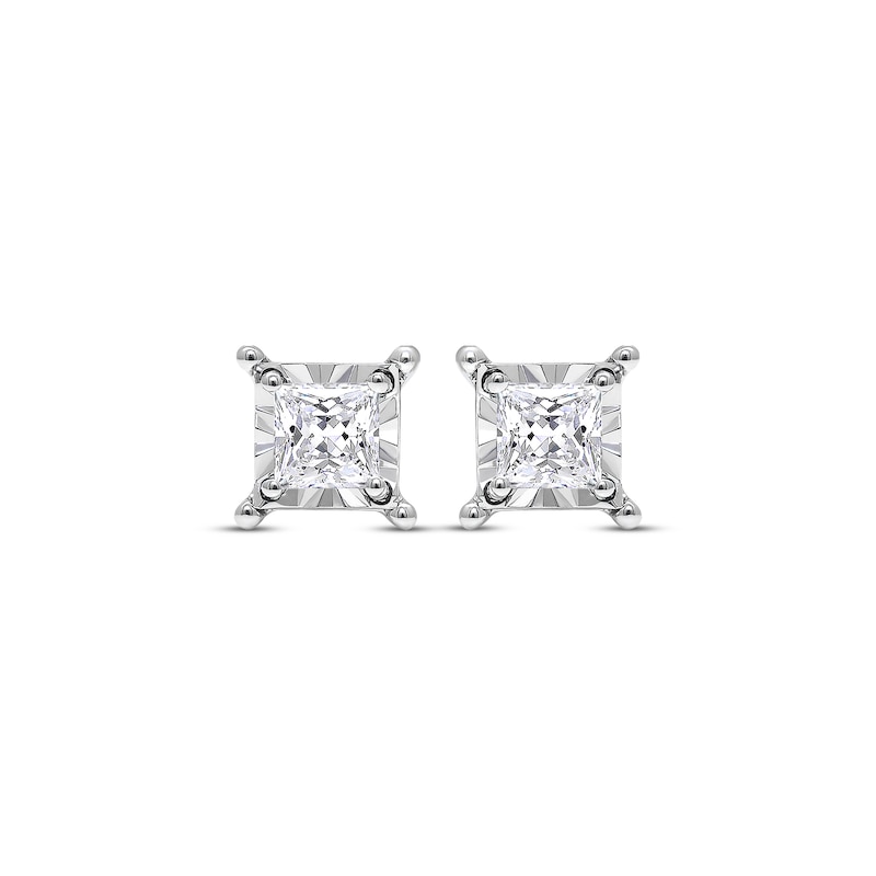 Radiant Reflections 1/2 ct tw Diamonds 10K White Gold Earrings (J/I3)