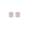 Thumbnail Image 1 of Diamond Earrings 1/2 ct tw Princess-cut 14K Rose Gold (I/I2)