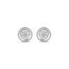 Thumbnail Image 1 of Diamond Solitaire Earrings 1/10 ct tw Round-cut Sterling Silver (J/I3)