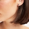 Thumbnail Image 1 of Black & White Diamond Earrings 1/2 ct tw 10K White Gold