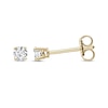 Thumbnail Image 2 of Diamond Solitaire Stud Earrings 1/5 ct tw Round-cut 14K Yellow Gold (J/I3)