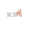 Thumbnail Image 0 of Diamond Solitaire Stud Earrings 1/5 ct tw Princess-cut 14K Rose Gold (J/I3)