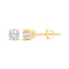 Thumbnail Image 0 of Round-Cut Diamond Solitaire Stud Earrings 1 ct tw 10K Yellow Gold (J/I3)