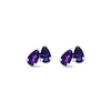 Thumbnail Image 1 of Toi et Moi Pear-Shaped Amethyst & Iolite Earrings 10K White Gold