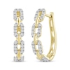 Thumbnail Image 0 of Linked Always Diamond Chain Link Hoop Earrings 1/3 ct tw 10K Yellow Gold