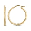 Thumbnail Image 0 of Reaura Textured Hoop Earrings Repurposed 14K Yellow Gold 35mm