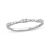 Thumbnail Image 0 of Threads of Love Diamond Stackable Station Anniversary Ring 1/10 ct tw 14K White Gold