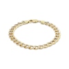 Thumbnail Image 0 of Semi-Solid Link 5.2mm Curb Chain Bracelet 10K Yellow Gold 7.5”