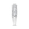 Thumbnail Image 1 of Threads of Love Lab-Created Diamond Anniversary Ring 1 ct tw 14K White Gold
