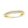 Thumbnail Image 0 of Threads of Love Diamond Anniversary Ring 1/10 ct tw 14K Yellow Gold