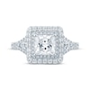 Thumbnail Image 3 of Monique Lhuillier Bliss Princess-Cut Diamond Engagement Ring 2 ct tw 18K White Gold