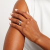 Thumbnail Image 3 of Neil Lane Emerald-Cut Black Diamond & White DIamond Engagement Ring 1-1/2 ct tw 14K White Gold