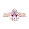 Thumbnail Image 2 of Pear-Shaped Light Amethyst & Round-Cut Diamond Twist Shank Engagement Ring 3/8 ct tw 14K Rose Gold