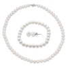 Thumbnail Image 0 of Cultured Pearl Set Necklace, Bracelet & Earrings Sterling Silver