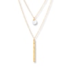 Thumbnail Image 0 of Layered Necklace Cultured Pearl 10K Yellow Gold
