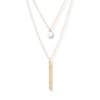 Thumbnail Image 3 of Layered Necklace Cultured Pearl 10K Yellow Gold
