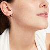 Thumbnail Image 1 of Cultured Tahitian Pearl & Diamond Earrings 10K White Gold